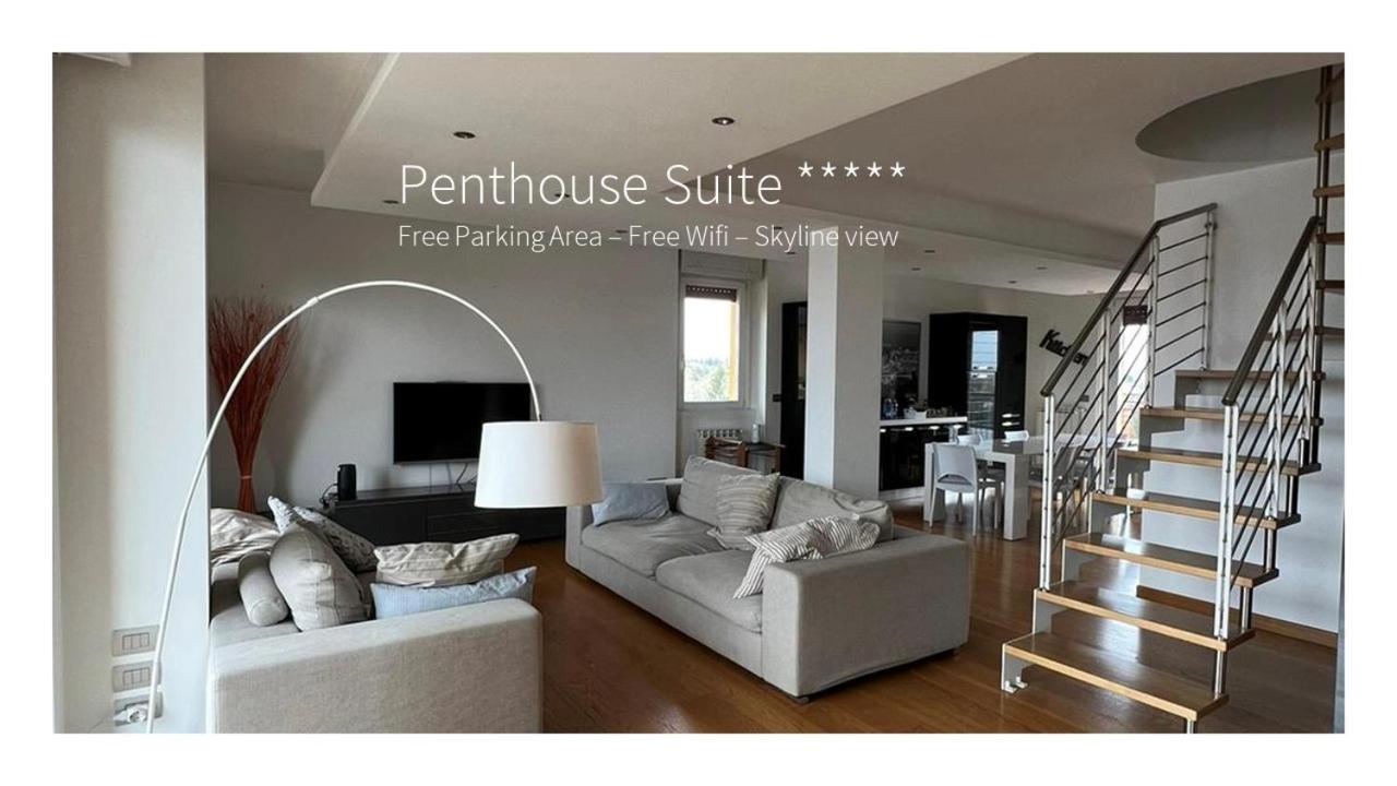 Penthouse Suite - Skyline View Busto Arsizio Exteriér fotografie
